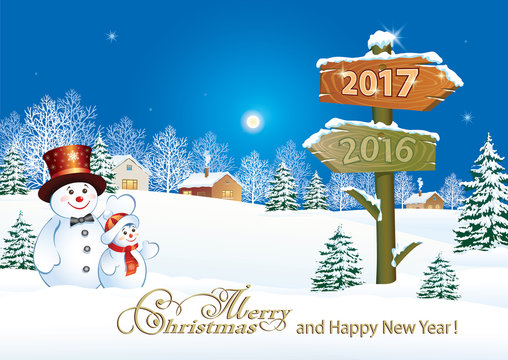  Merry Christmas and Happy New Year 2017