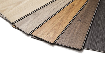 Timber , laminate flooring. studio photo. - obrazy, fototapety, plakaty