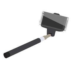 Selfie stick with smartphone
