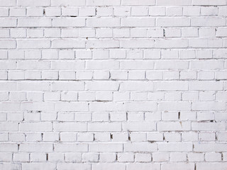 Naklejka premium White misty brick wall for background or texture