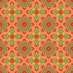 Arabesque. Pattern in Moorish style. Arab seamless texture. Element of design. Islamic  background. Oriental ornament.