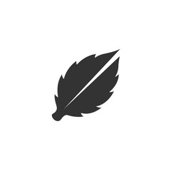 Leaves icon isolated on a white background