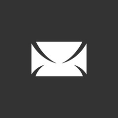 Envelope Icon. Vector logo element for template