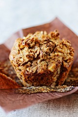 Banana and oats muffins