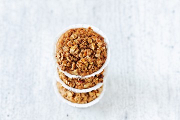 Banana and oats muffins