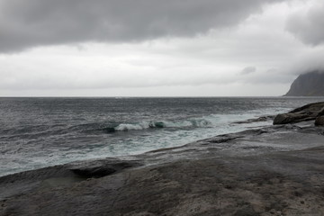 Fototapeta na wymiar Norway, Senja / Storm on second largest island.
