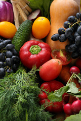 Fresh vegetables closeup background