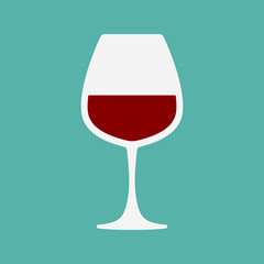 glass flat icon