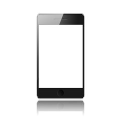 Smartphone, isolated on white. Vector illustration.