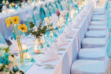 Romantic dinner setup - Wedding