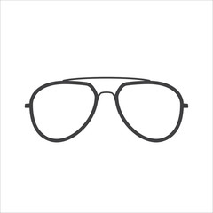 Fototapeta premium Sunglasses silhouette