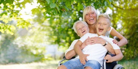 Family outside