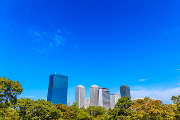 Obraz premium 都市風景 大阪 日本