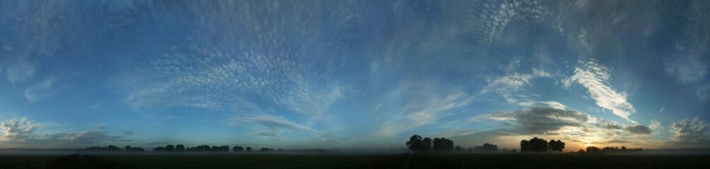 Blue panorama before sunrise