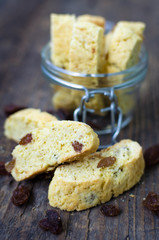 Homemade raisins cookies