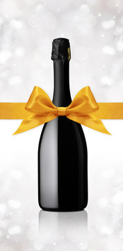 Wine Bottle Gift With Ribbon