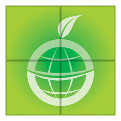 Obraz premium Green eco world