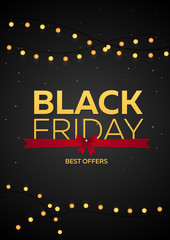Black Friday sale. Black Friday banner. Shopping. Vector illustration.