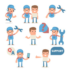 50+ Poses of Characters with Help and Support Symbols