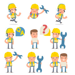 50+ Poses of Characters with Help and Support Symbols