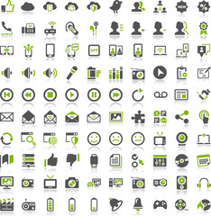 Green Iconset Communication Entertainment