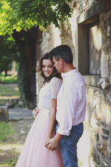 Groom and bride together. Wedding couple.