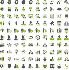 Green Iconset Business People Work