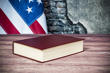 Gavel and USA flag