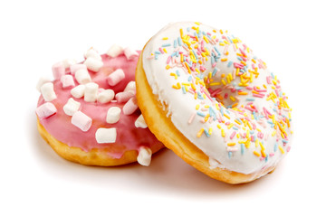 Donuts isolated on white
