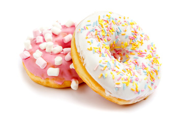 Donuts isolated on white