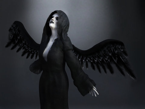 3D rendering of a death angel.