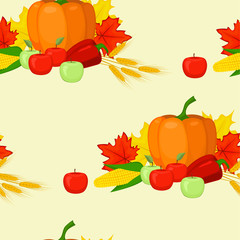 seamles background fall harvest