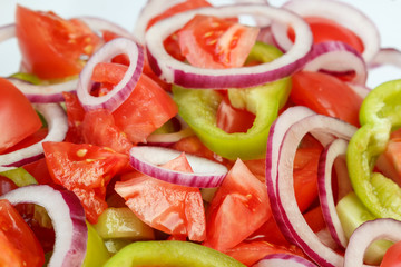 Fresh and healthy vegetable salad