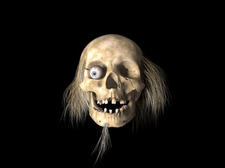 Obraz premium It's Halloween night, Jack is going from door to door saying 