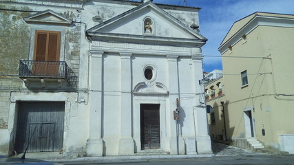 Fototapeta na wymiar Montalbano Jonico-chiesetta S.Gennaro