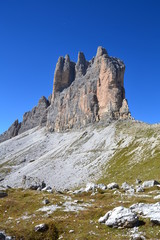 Fototapeta premium Dolomiti - Tre Cime di Lavaredo (Drei Zinnen)