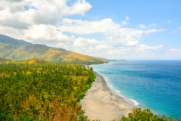 paradise at bali beach, indonesia