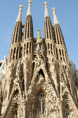 Fototapeta na wymiar Sagrada Familia Basilica - Barcelona - Spain