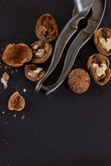 Greek nuts whole and split, the Nutcracker
