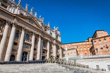 L'esplanade de la place Saint-Pierre au Vatican