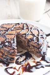 Pancakes with chocolate