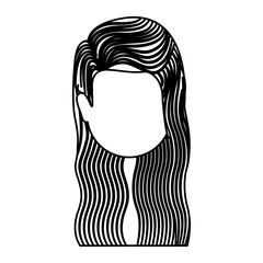 Woman cartoon icon. Avatar people person and human theme. Isolated design. Vector illustration