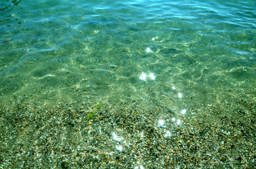 Sea water surface