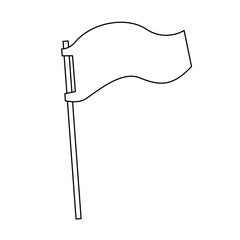 Flag icon. Sport decoration and country theme. Isolated design. Vector illustration