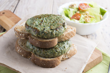 Burguer of spinach