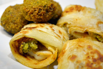 shawarma with falafel