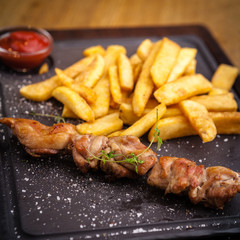 Barbecue grilled pork