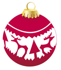 boule de noël avec Rennes