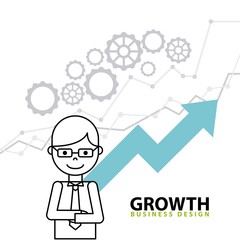 Fototapeta na wymiar growth business funding line icons vector illustration design