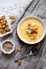 Sweet potato and coconut soup